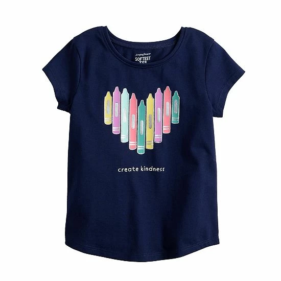 Toddler Girl Jumping Beans® Short Sleeve Basic Shirttail Tee Yellow Print 6 Toddler Girl Jumping Beans® Short Sleeve Basic Shirttail Tee Yellow Print - Image 6