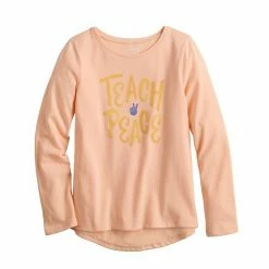 Girls 4-12 Jumping Beans® Long Sleeve High-Low Hem Graphic Tee Gray -Jumping Beans shop unnamed file 200