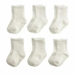 Baby / Toddler Jumping Beans® 6-Pack White Crew Socks