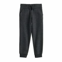 Girls 4-12 Jumping Beans® Core Fleece Jogger Pants Charcoal