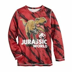 Boys 4-12 Jumping Beans® Jurassic World T-Rex Long Sleeve Tie Dye Graphic Tee