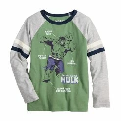 Boys 4-12 Jumping Beans® Marvel The Incredible Hulk Long Raglan Sleeve Graphic Tee