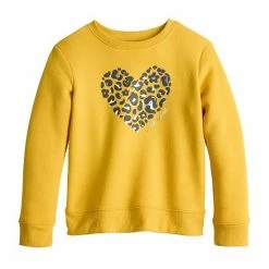 Girls 4-12 Jumping Beans® Fleece Crewneck Graphic Pullover Sweatshirt Rust -Jumping Beans shop unnamed file 227