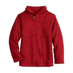 Boys 4-8 Jumping Beans® Shawl Collar Sweaterfleece Pullover Coal