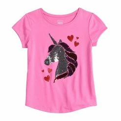 Girls 4-12 Jumping Beans® Unicorn And Hearts Graphic Tee
