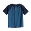 Toddler Boy Jumping Beans® Short Sleeve Raglan Henley Tee Navy