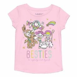 Disney / Pixar Toy Story Girls 4-12"Besties & Beyond" Graphic Tee By Jumping Beans®
