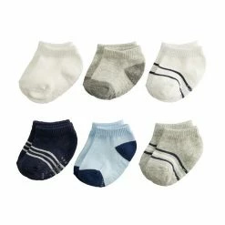 Baby / Toddler Boy Jumping Beans® 6-Pack Low Cut Socks Gray