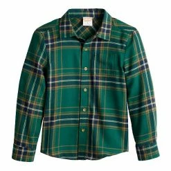 Boys 4-8 Jumping Beans® Flannel Plaid Button-Up Shirt Brown -Jumping Beans shop unnamed file 250