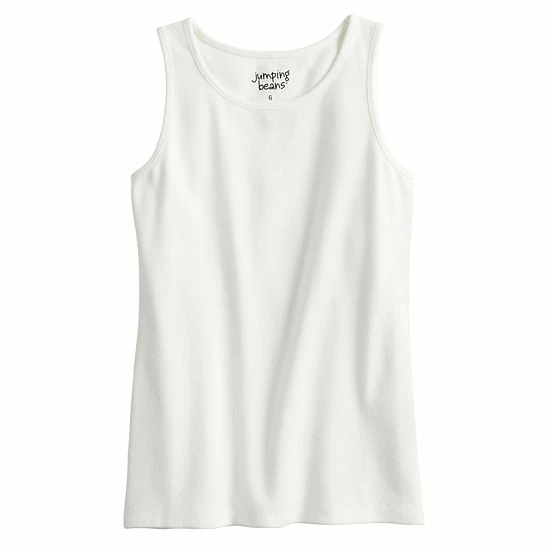Girls 4-12 Jumping Beans® Essential Ribbed Tank Top Ivory Girls 4-12 Jumping Beans® Essential Ribbed Tank Top Ivory -Jumping Beans shop unnamed file 2501
