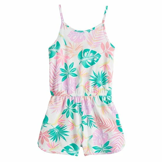 Girls 4-12 Jumping Beans® Dolphin-Short Romper Tropical Print Girls 4-12 Jumping Beans® Dolphin-Short Romper Tropical Print -Jumping Beans shop unnamed file 2533