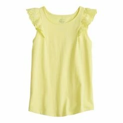 Girls 4-12 Jumping Beans® Eyelet Flutter Tee Coral -Jumping Beans shop unnamed file 2588