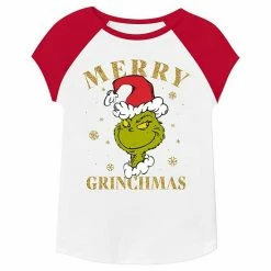 Girls 4-12 Jumping Beans® Dr. Seuss How The Grinch Stole Christmas "Merry Grinchmas" Glitter Graphic Tee