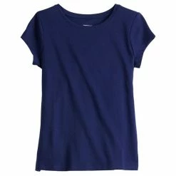 Girls 4-12 Jumping Beans® Basic Tee Navy -Jumping Beans shop unnamed file 2600