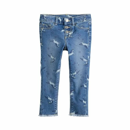 Toddler Girl Jumping Beans® Raw-Edge Hem Jeggings 1 Toddler Girl Jumping Beans® Raw-Edge Hem Jeggings