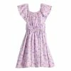 Girls 4-12 Jumping Beans® Short Sleeve Empire Waist Dress Unicron Purple