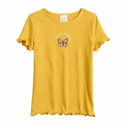 Girls 4-12 Jumping Beans® Lettuce Edge Embroidered Tee Ivory 4 Girls 4-12 Jumping Beans® Lettuce Edge Embroidered Tee Ivory -Jumping Beans shop unnamed file 2720