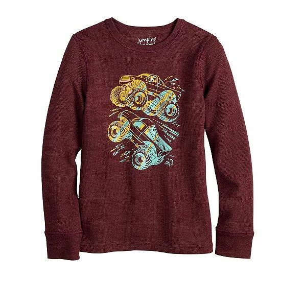 Boys 4-12 Jumping Beans® Adaptive Long Sleeve Thermal Graphic Tee Burgundy Monster Truck Boys 4-12 Jumping Beans® Adaptive Long Sleeve Thermal Graphic Tee Burgundy Monster Truck -Jumping Beans shop unnamed file 2744