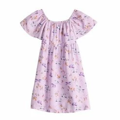Toddler Girl Jumping Beans® Flutter-Sleeve Dress Disty Floral