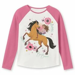 Toddler Girl Jumping Beans® Spirit: Stallion Of The Cimarron "Be Brave" Raglan Graphic Tee