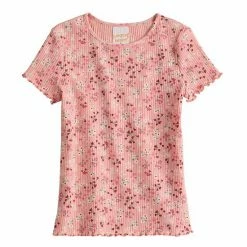 Girls 4-12 Jumping Beans® Short Sleeve Lettuce Edge Tee Aqua Ditsy Floral 2 Girls 4-12 Jumping Beans® Short Sleeve Lettuce Edge Tee Aqua Ditsy Floral -Jumping Beans shop unnamed file 2846