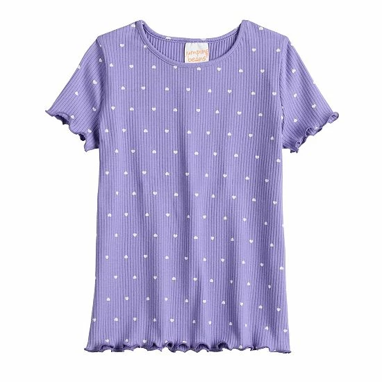 Girls 4-12 Jumping Beans® Short Sleeve Lettuce Edge Tee Aqua Ditsy Floral Girls 4-12 Jumping Beans® Short Sleeve Lettuce Edge Tee Aqua Ditsy Floral -Jumping Beans shop unnamed file 2847