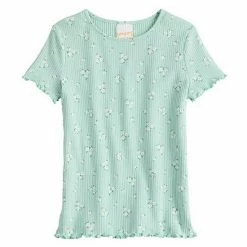 Girls 4-12 Jumping Beans® Short Sleeve Lettuce Edge Tee Aqua Ditsy Floral 4 Girls 4-12 Jumping Beans® Short Sleeve Lettuce Edge Tee Aqua Ditsy Floral -Jumping Beans shop unnamed file 2848