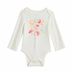 Baby Girl Jumping Beans® Slogan Bodysuit Ivory Kind