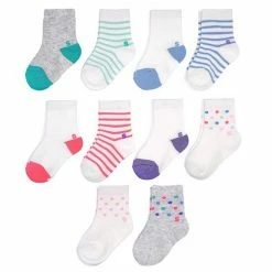 Baby Girl Jumping Beans® 10-pk. Crew Socks