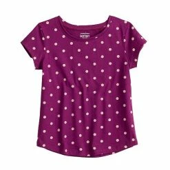 Toddler Girl Jumping Beans® Allover Print Basic Shirttail Tee Ivory Heart -Jumping Beans shop unnamed file 2917