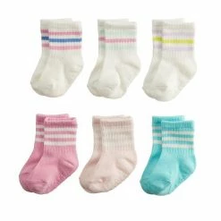 Baby / Toddler Girl Jumping Beans® 6-Pack Crew Socks