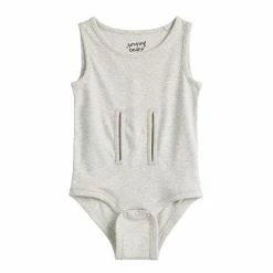 Toddler Girl Jumping Beans® Adaptive Ribbed Tank Top Bodysuit Navy
