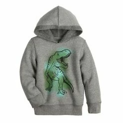 Boys 4-12 Jumping Beans® Adaptive Fleece Pullover Graphic Hoodie Explore Bronze