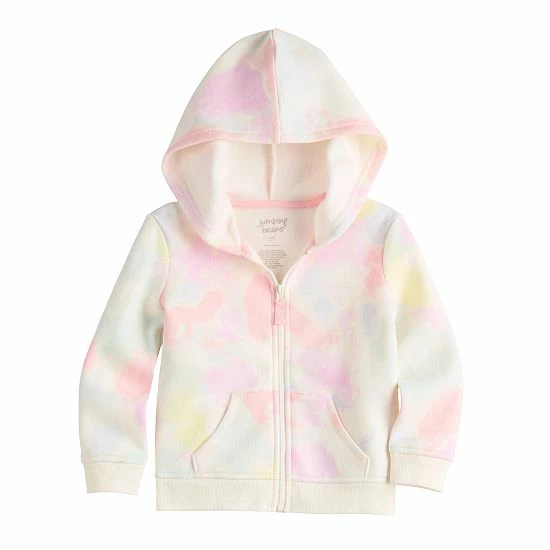 Toddler Girl Jumping Beans® Zip Fleece Hoodie Purple 6 Toddler Girl Jumping Beans® Zip Fleece Hoodie Purple - Image 6