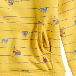 Alternative view of Toddler Jumping Beans® Adaptive Easy Dressing, Sensory Friendly, & Abdominal Access Fleece Sweatshirt Construction Yellow