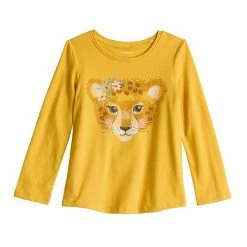 Girls 4-12 Jumping Beans® Adaptive Long Sleeve Graphic Tee Pink Dog