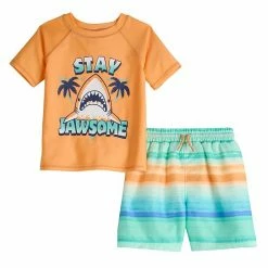 Toddler Boy Jumping Beans® Graphic Rash Guard & Printed Swim Trunks Swim Set Orange Stay Jawesome 2 Toddler Boy Jumping Beans® Graphic Rash Guard & Printed Swim Trunks Swim Set Orange Stay Jawesome -Jumping Beans shop unnamed file 3119