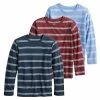 Boys 4-12 Jumping Beans® 3 Pack Striped Tees Burgundy Blue Navy