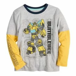 Boys 4-12 Jumping Beans® Transformers Bumblebee Long Sleeve Graphic Skater Tee