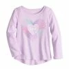 Girls 4-12 Jumping Beans® Adaptive Sensory Friendly High-Low Hem Long Sleeve Graphic Tee Gray