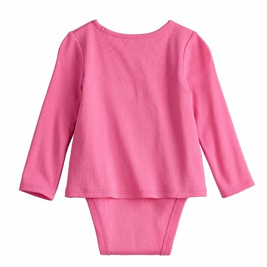 Toddler Girl Jumping Beans® Physical Adaptive Double-Layer Bodysuit Gray 2 Toddler Girl Jumping Beans® Physical Adaptive Double-Layer Bodysuit Gray - Image 2