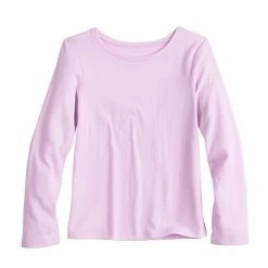 Girls 4-12 Jumping Beans® Long-Sleeve Basic Tee Purple -Jumping Beans shop unnamed file 317