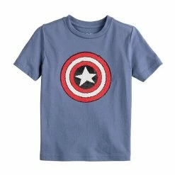 Boys 4-12 Jumping BeansĀ® Marvel Captain America Flippable Sequins Graphic Tee