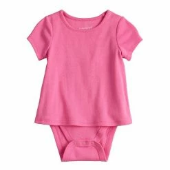 Baby Girl Jumping Beans® Adaptive Abdominal Access T-Shirt Romper Pink -Jumping Beans shop unnamed file 3249