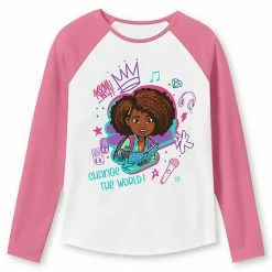 Girls 4-12 Jumping Beans® Karma's World "Change The World" Raglan Sleeve Graphic Tee