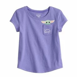 Toddler Girl Jumping Beans® The Mandalorian Grogu Aka Baby Yoda "Cutest In The Galaxy" Pocket Tee