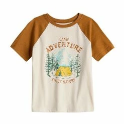 Boys 4-12 Jumping BeansĀ® Short Raglan Sleeve Outdoorsy Graphic Tee Camp Adventure