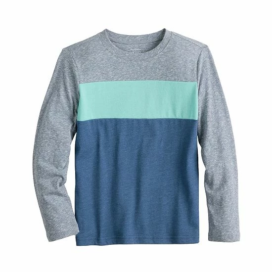 Boys 4-8 Jumping Beans® Colorblock Long Sleeve Tee Navy Gold Boys 4-8 Jumping Beans® Colorblock Long Sleeve Tee Navy Gold -Jumping Beans shop unnamed file 3352