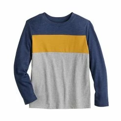Boys 4-8 Jumping Beans® Colorblock Long Sleeve Tee Navy Gold 2 Boys 4-8 Jumping Beans® Colorblock Long Sleeve Tee Navy Gold -Jumping Beans shop unnamed file 3353