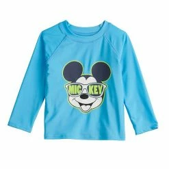 Disney's Mickey Mouse Toddler Boy Adaptive Rash Guard Top By Jumping BeansĀ®